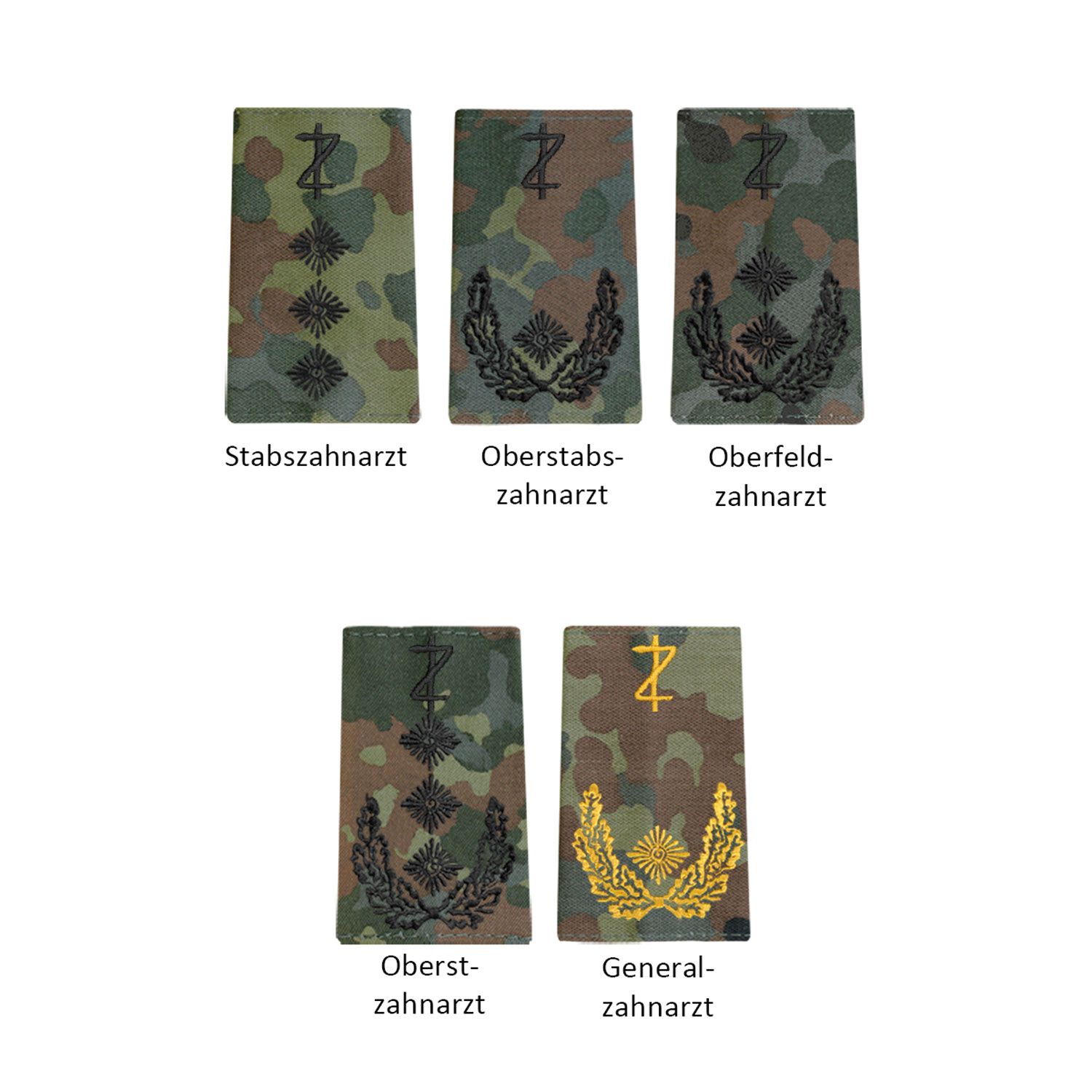Bundeswehr Rangabzeichen Heer Zahnärzte