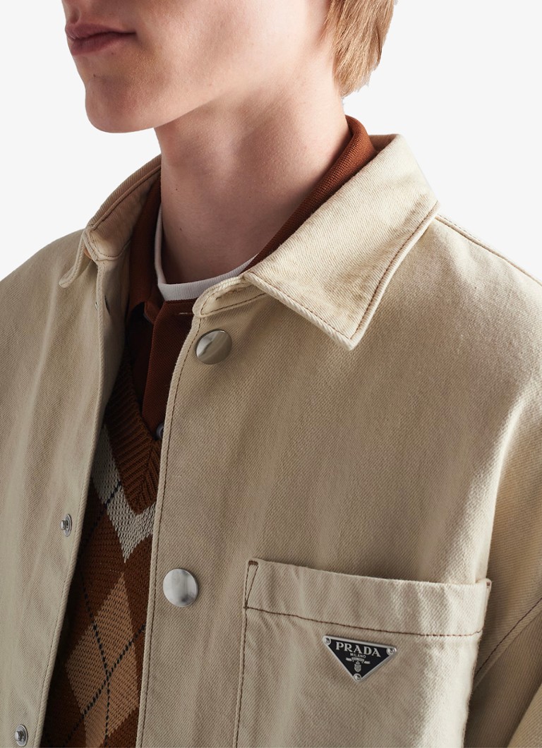 Prada traper košulja regularnog kroja s džepom na prsima
