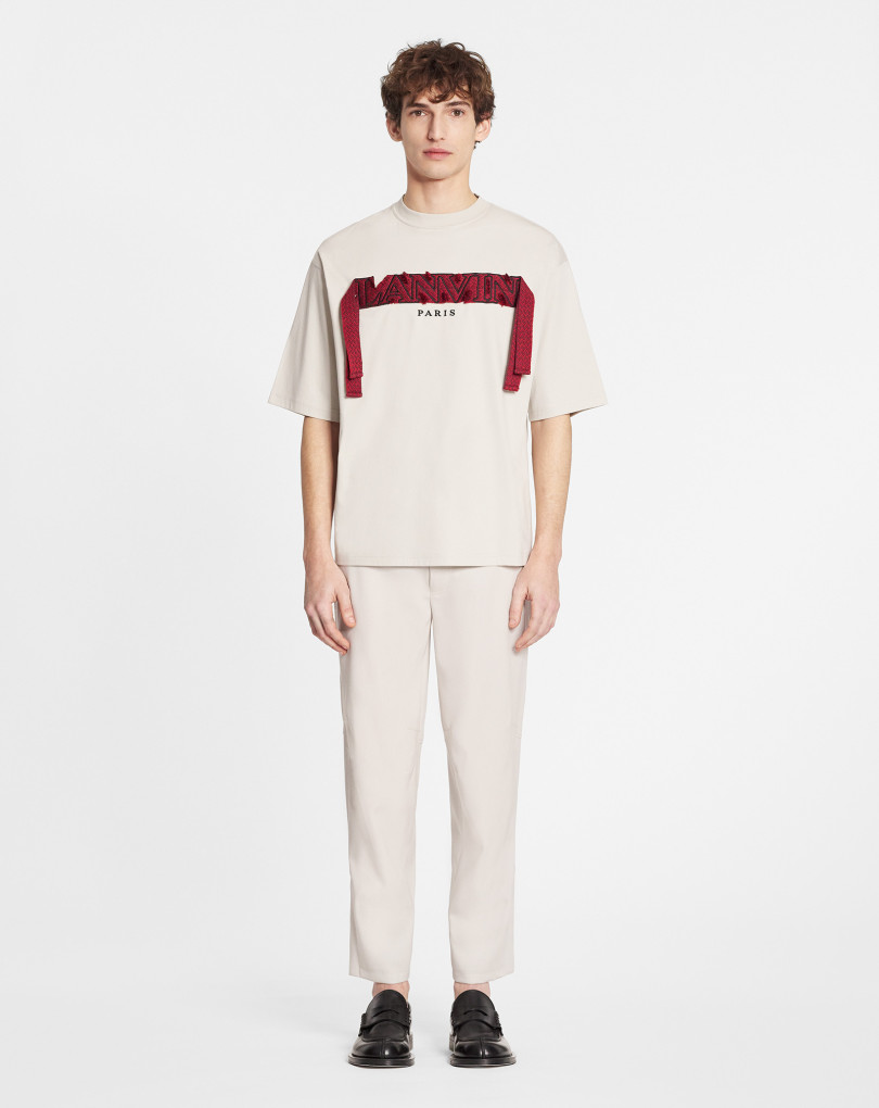T-SHIRT OVERSIZE BRODÉ CURB LACE