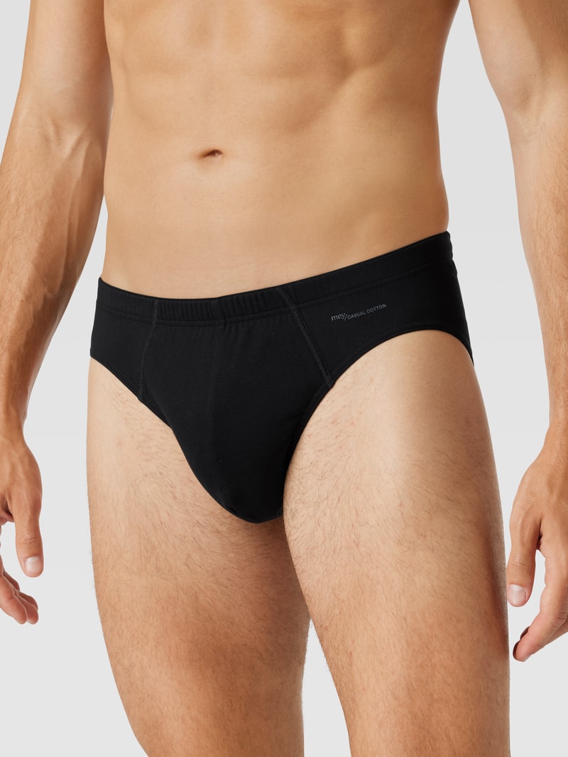 Slip mit Stretch-Anteil Modell 'CASUAL COTTON Jazz-Pants' in schwarz