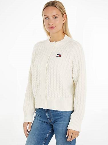 TOMMY-JEANS Damen Strickjacke