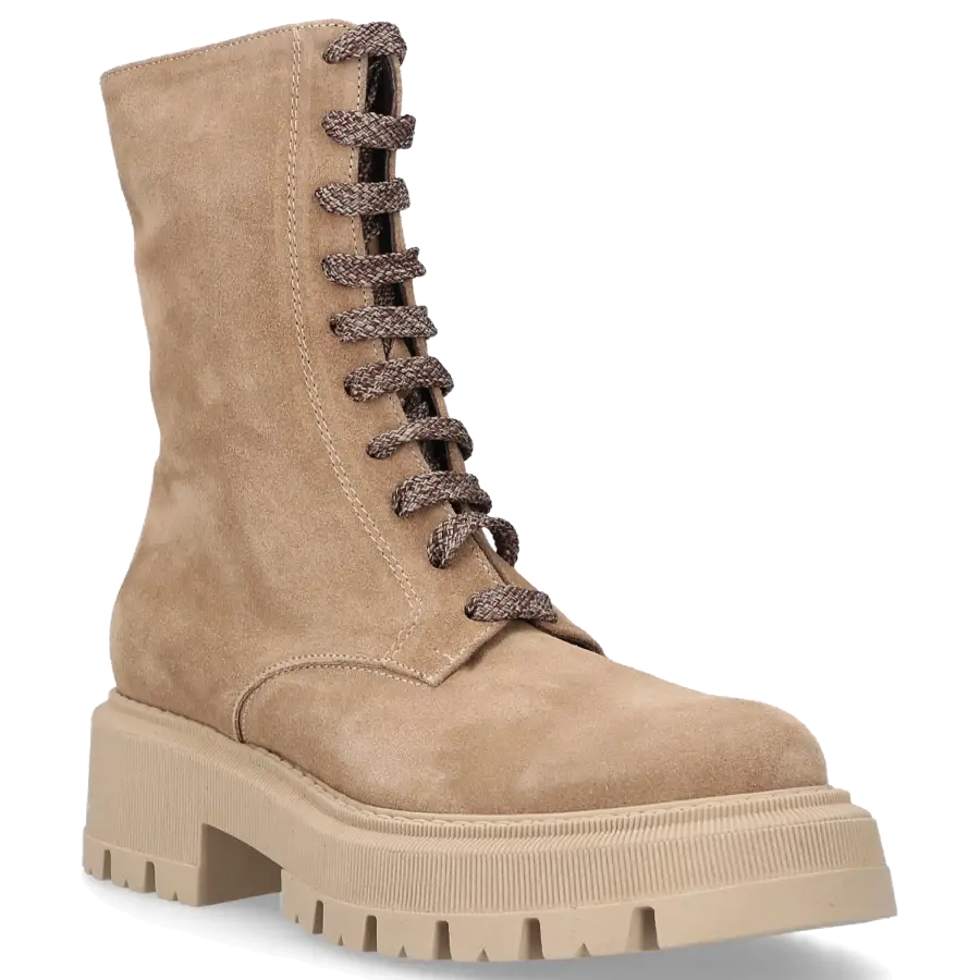 EN AVANT - Stiefeletten C024 Veloursleder - beige