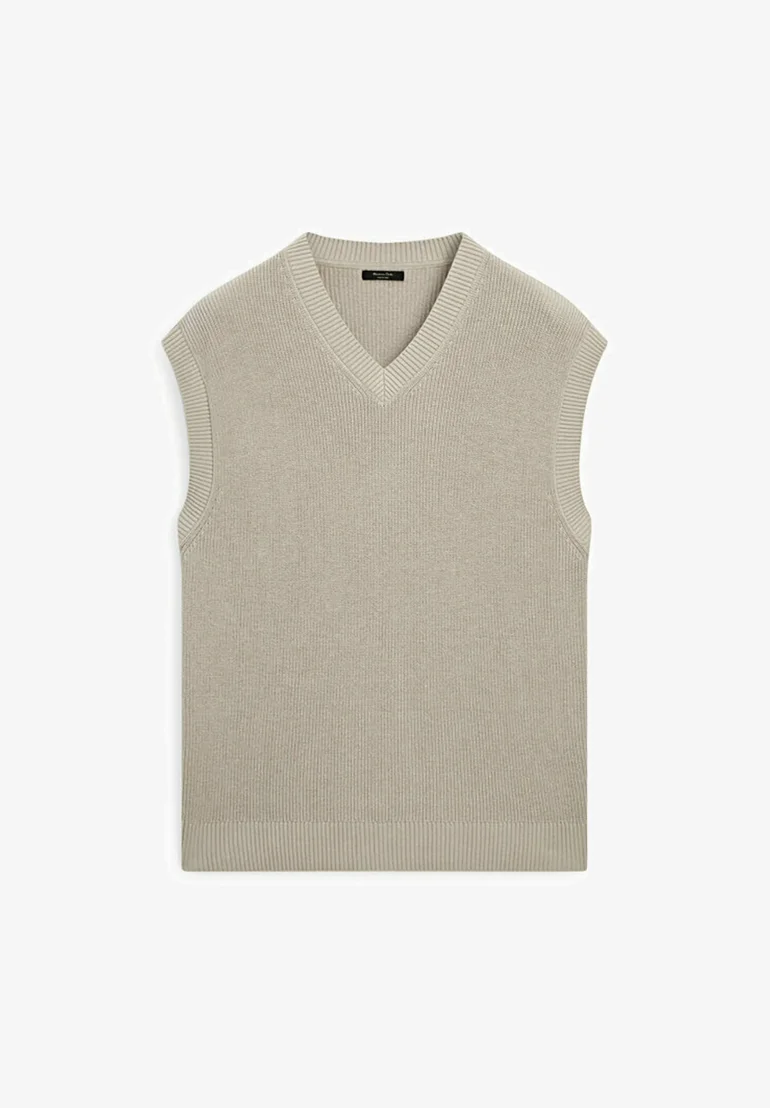 Suéter de cuello en V de Massimo Dutti