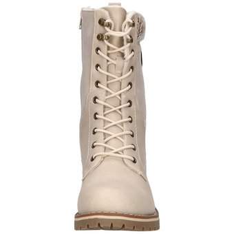 Charmosa Schnürstiefelette in beige