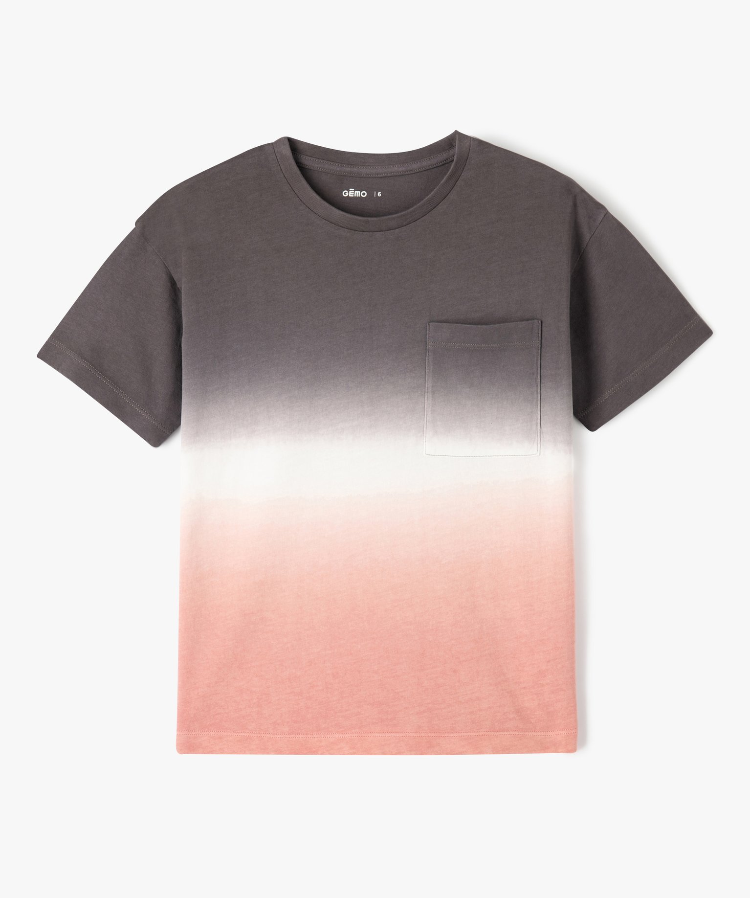Tee-shirt à manches courtes tie and dye Garçon gris | GEMO