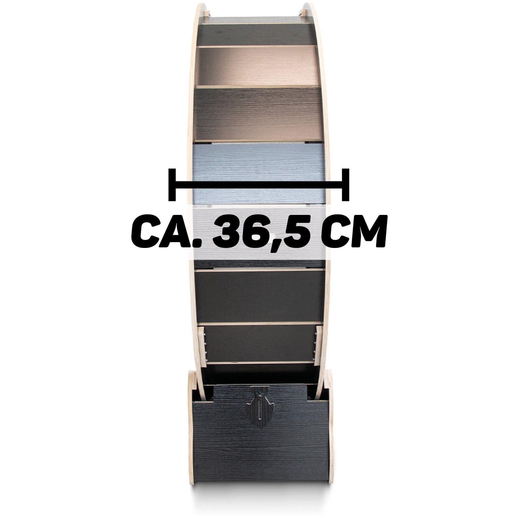 Canadian Cat Company Tier-Aktivitätsspiel Cat in Motion 2.0 - Tierlaufrad, Katzenlaufrad aus Holz, MDF Verbundwerkstoff, Leise, Pfotenschutz, Feststellbar, 100 oder 120cm Innendurchmesser