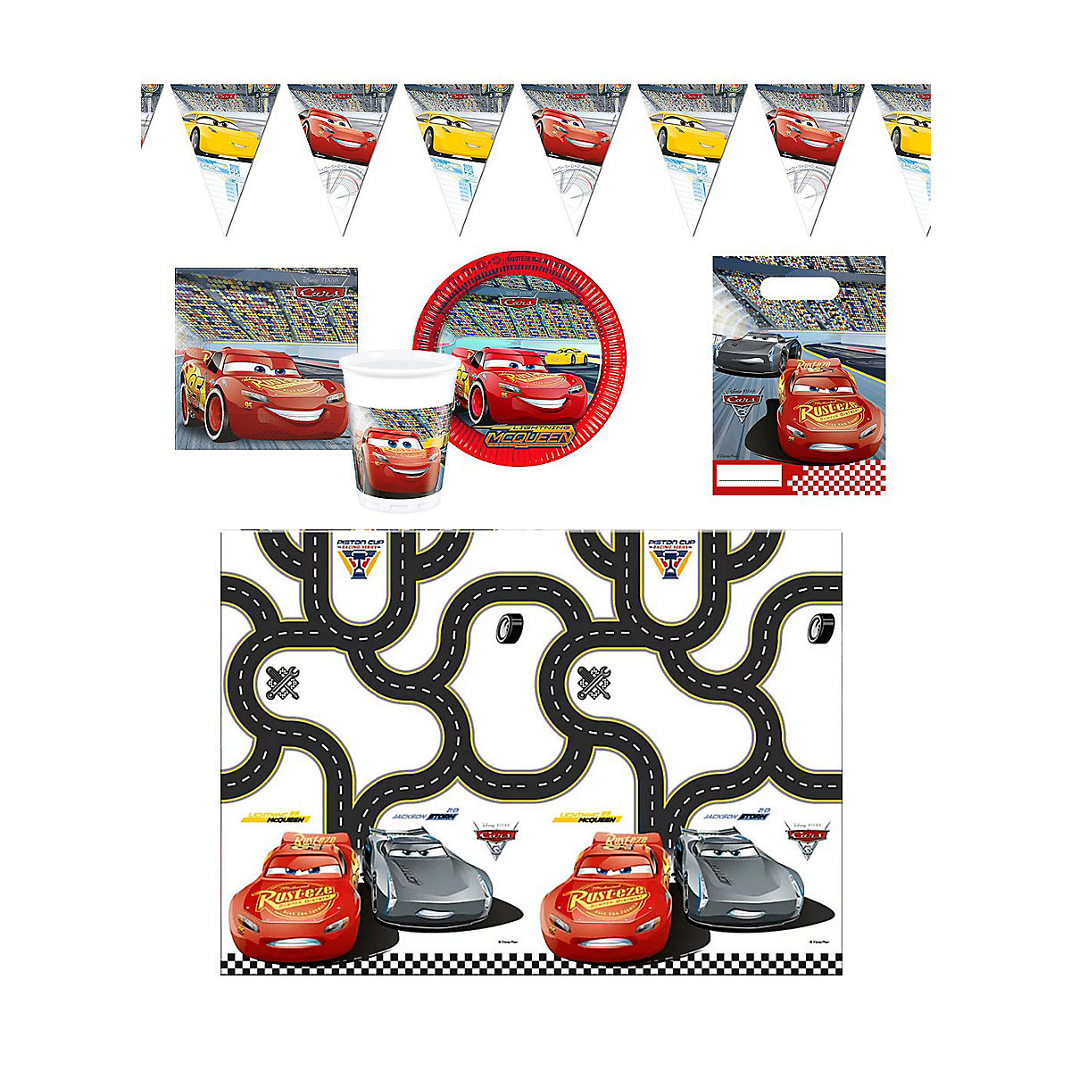 Cars Geburtstagsparty Set 45-teilig