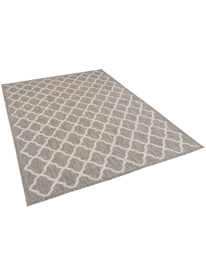 Pergamon In & Outdoor Teppich Flachgewebe Valencia Modern in Grijs günstig kaufen