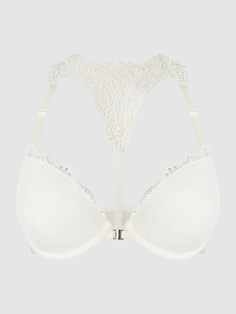 Push-up-BH aus Spitze in offwhite