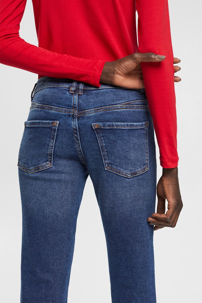 High-Rise-Jeans mit geradem Bein