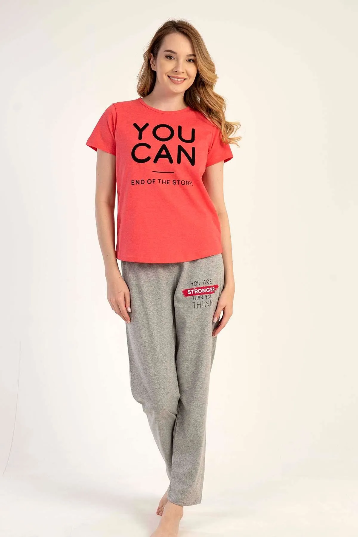 C&City  Kurzarm-Pyjama-Set Rot-441047