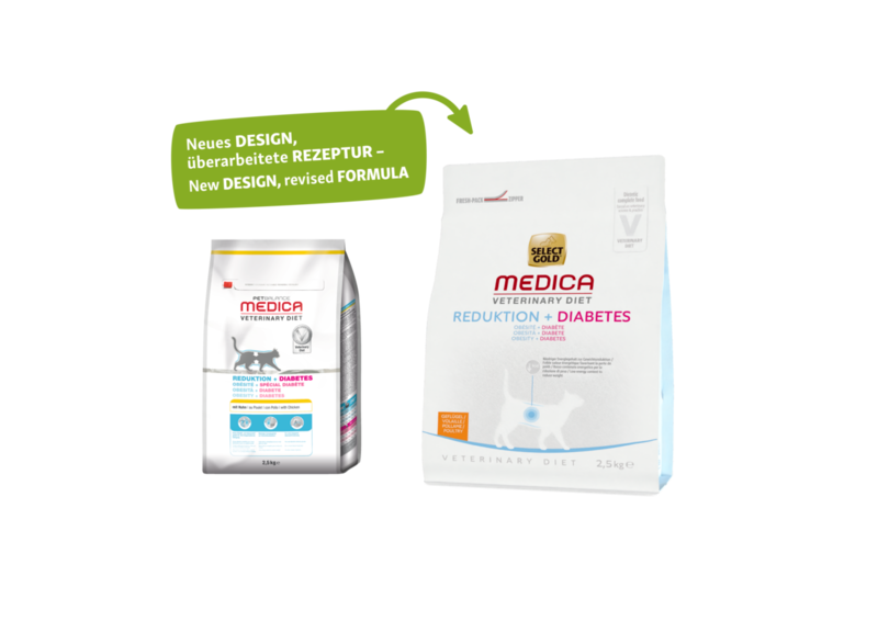 SELECT GOLD Trockenfutter SELECT GOLD Medica Reduktion+Diabetes 2,5 kg