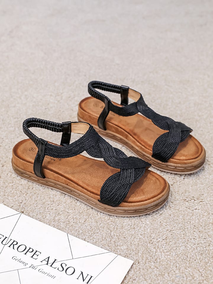 Sixth Sens Sandalen in Schwarz günstig kaufen