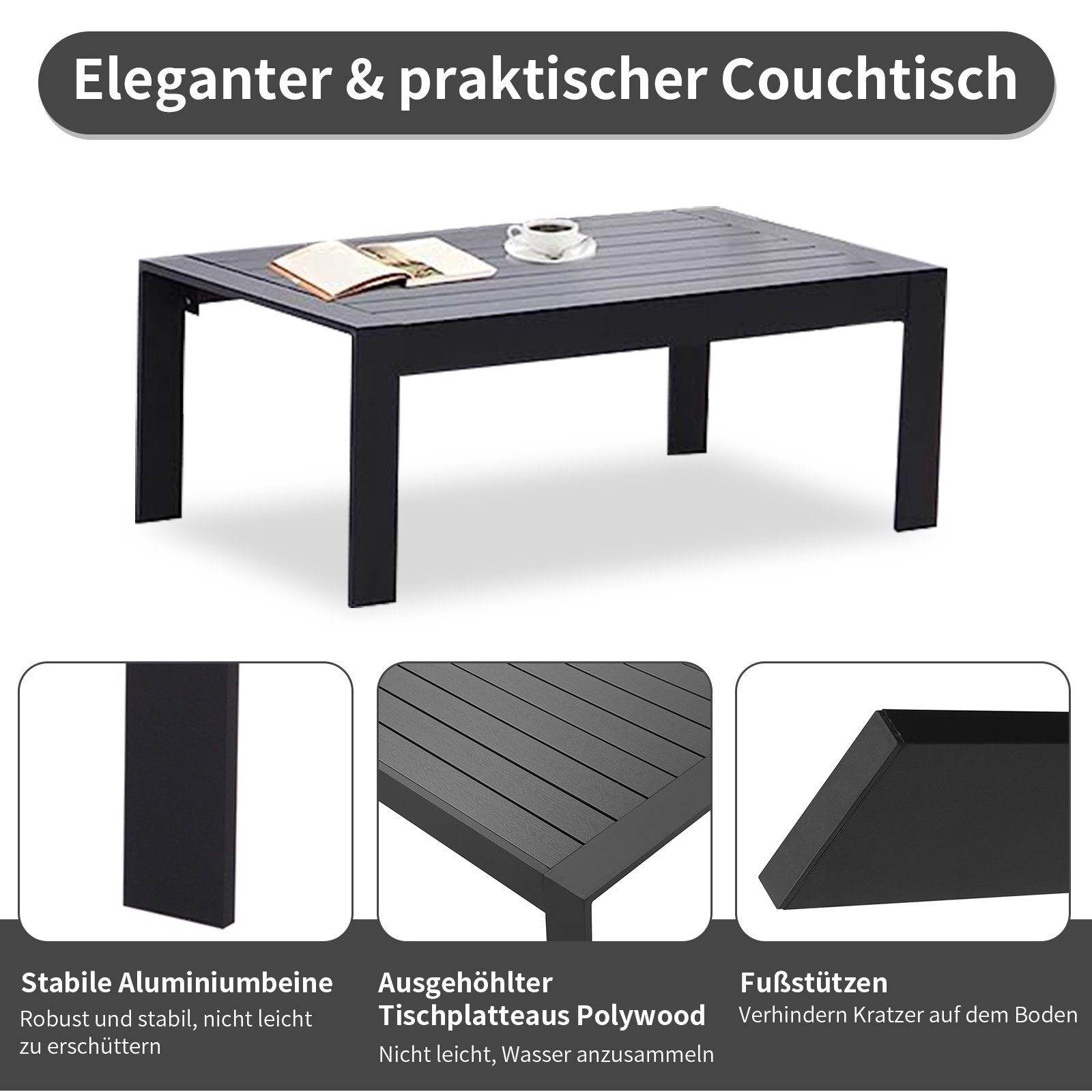 MeXo von GLP HOME Loungeset Gartenmöbel set sale aus Aluminium, Gartenlounge Set für 4-7 Personen, (Spar-Set, Essgruppe 4-5-tlg., 1x3er-Sofa, 1x2er-Sofa, 2xEinzelsessel, 1xTisch)