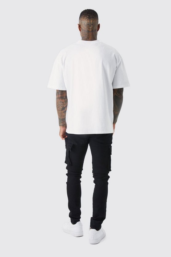 Skinny Stretch Cargo-Jeans