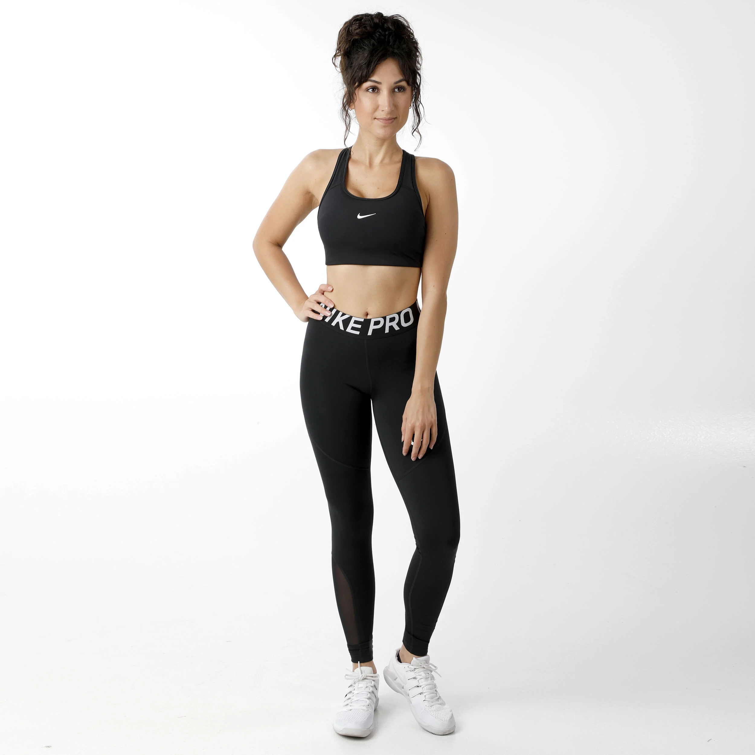 Padded Sports Sport-BH Damen - Schwarz, Weiß