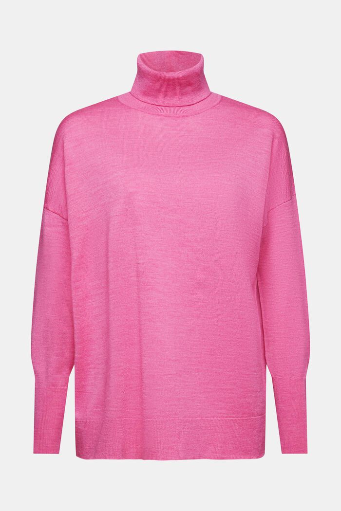 Oversize Rollkragenpullover aus Wolle