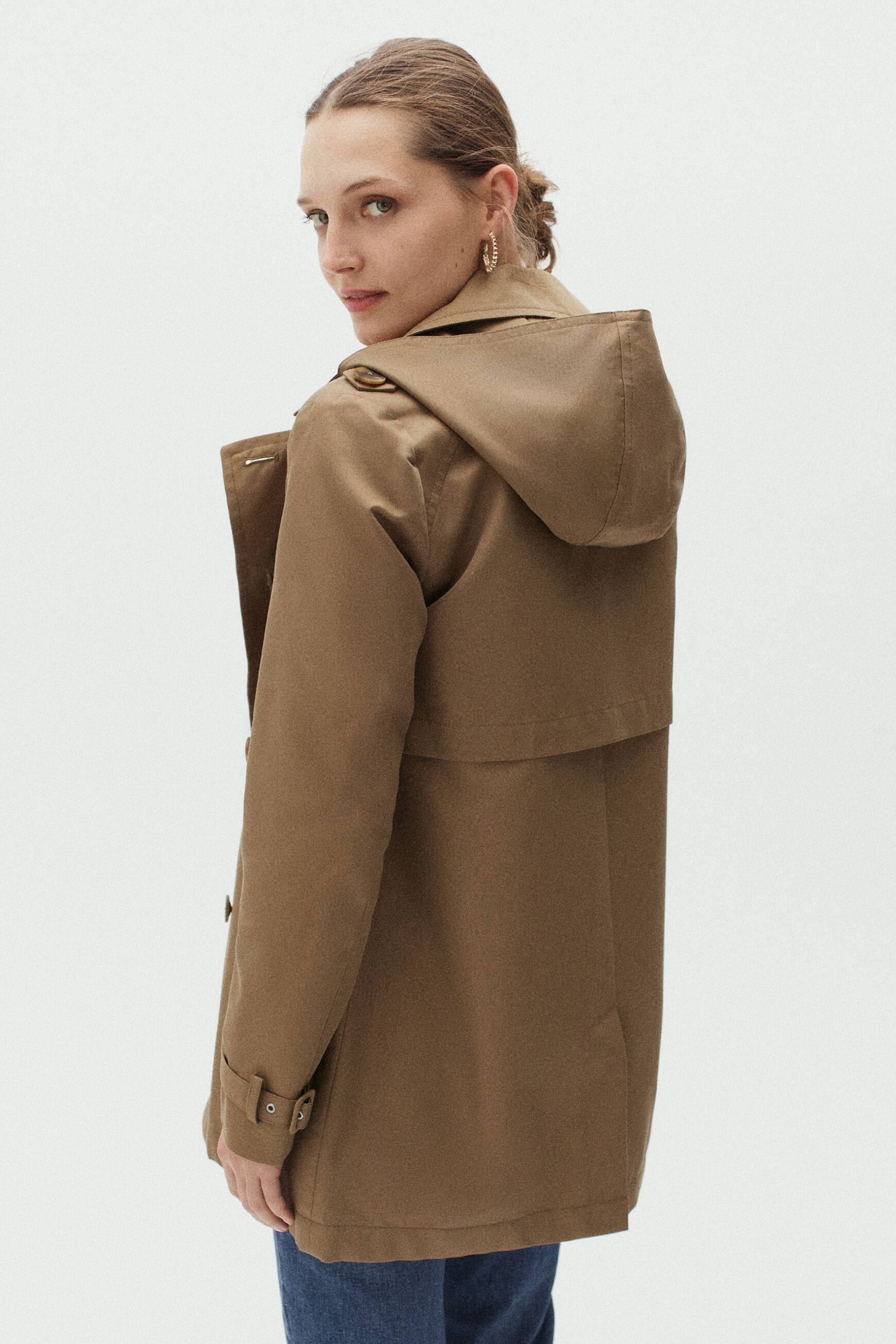 trench lublin vert kaki femme