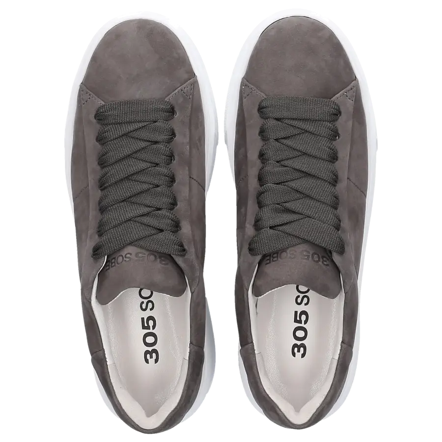 305 SOBE - Sneaker low LAURA Nubukleder - grau