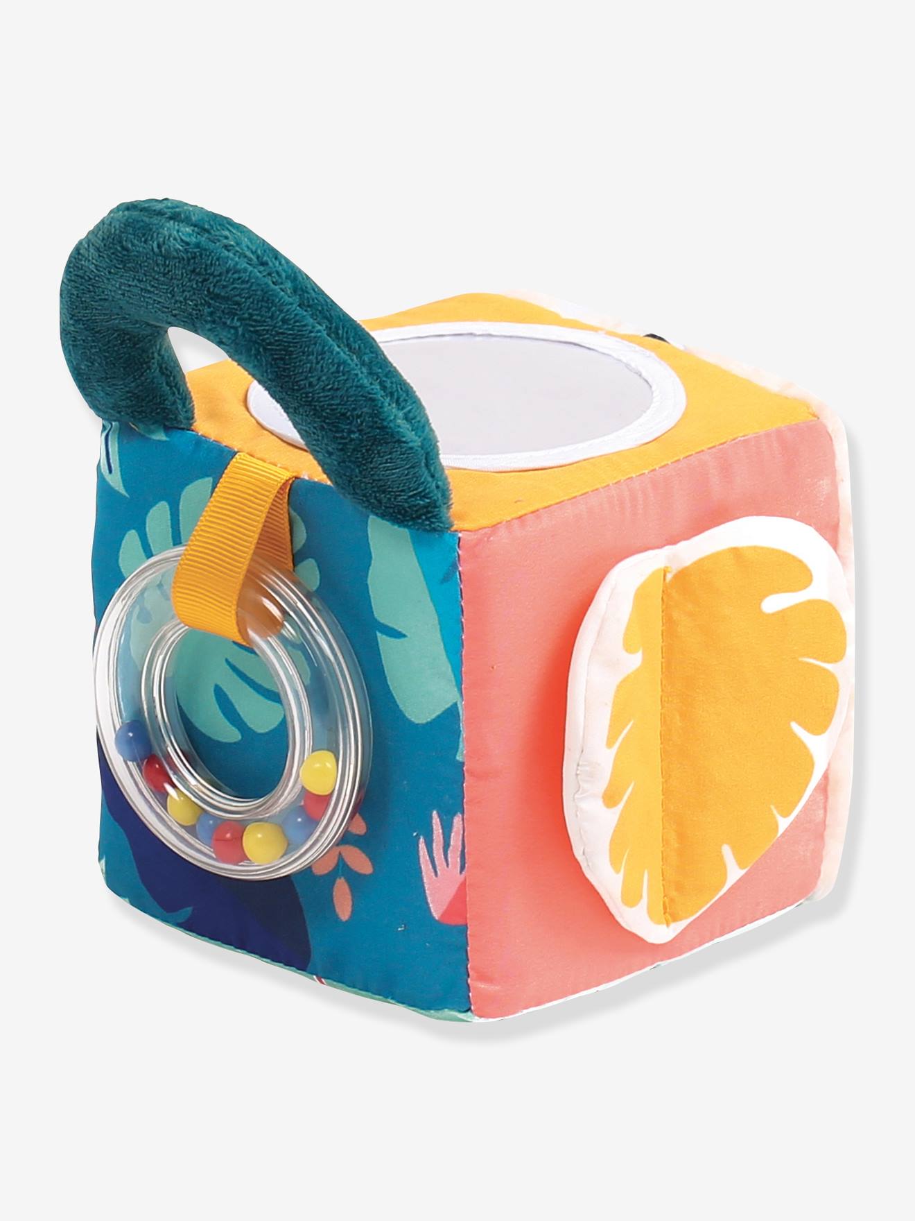 Ludi Baby Activity-Würfel mit Blättern LUDI - mehrfarbig
