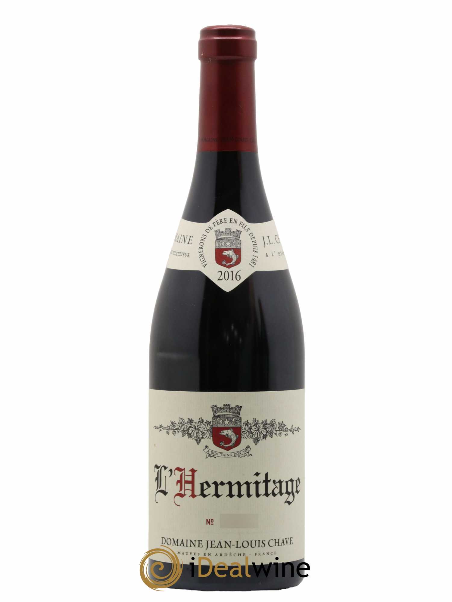 Hermitage Jean-Louis Chave  2016 - Lot de 1 Bouteille