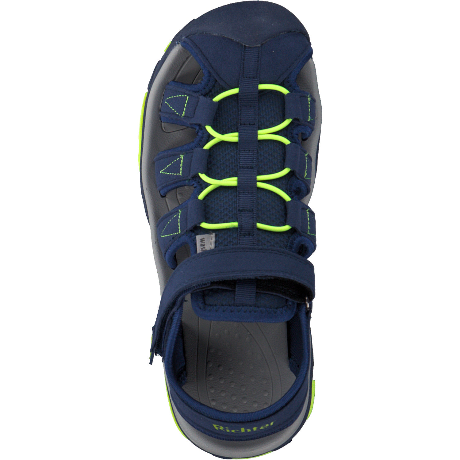 Richter 7151, Sandalen (Kinder), Kinder, nautia/blue/neonlime