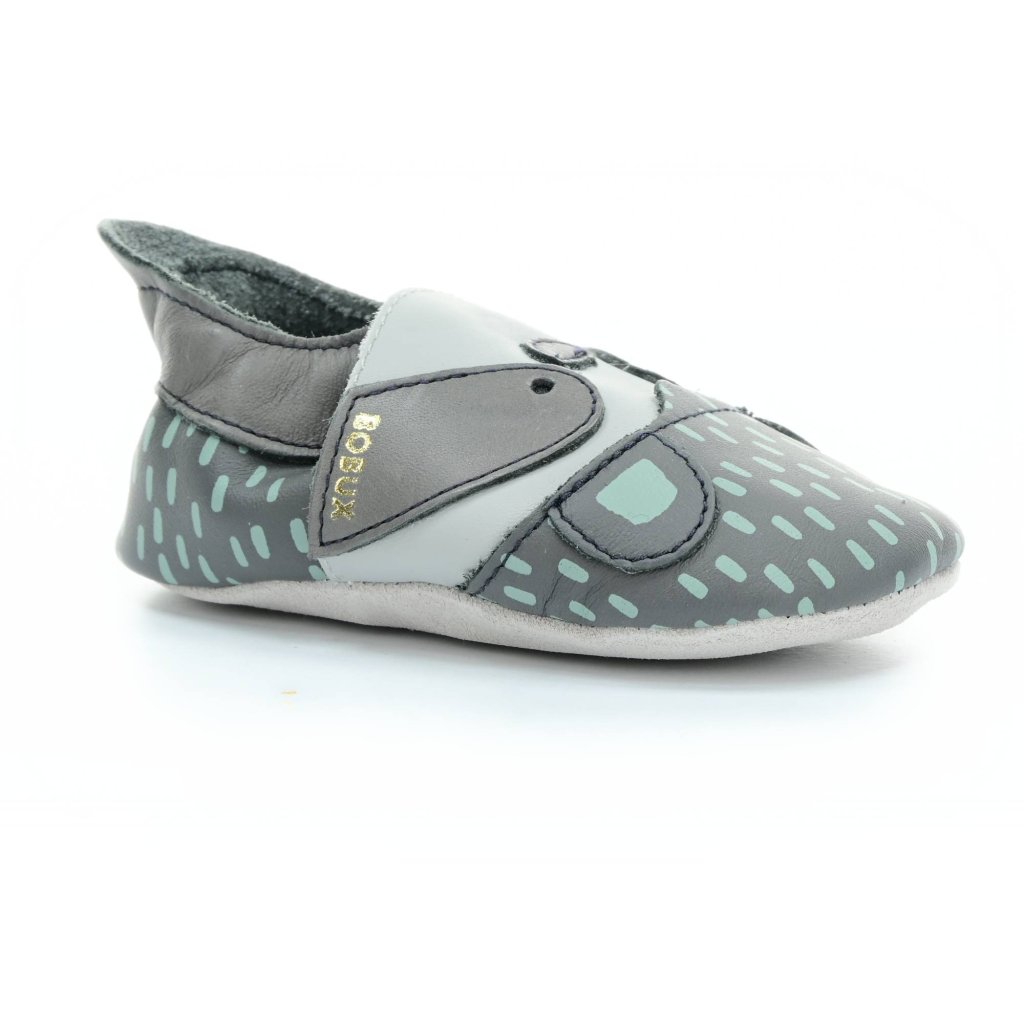 Bobux Rascal Charcoal (Soft Sole) Krabbelschuhe