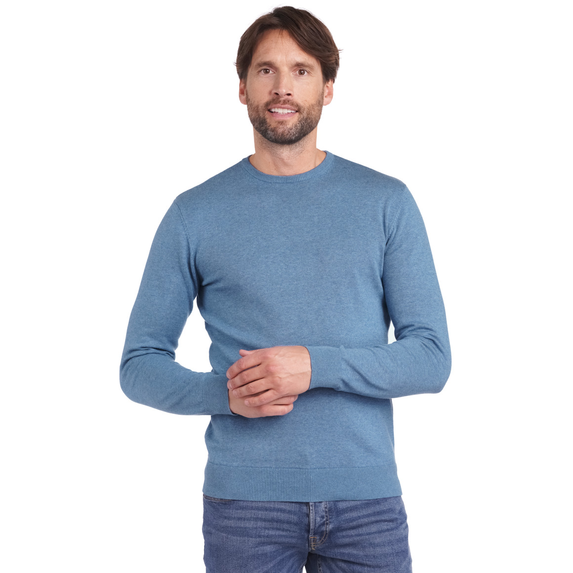 Herren Feinstrickpullover mit Rundhals