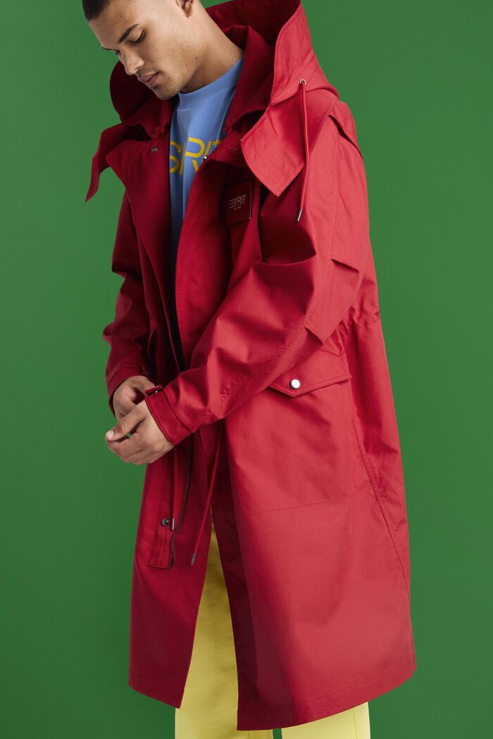 Kapuzen-Parka mit abnehmbaren Ärmeln