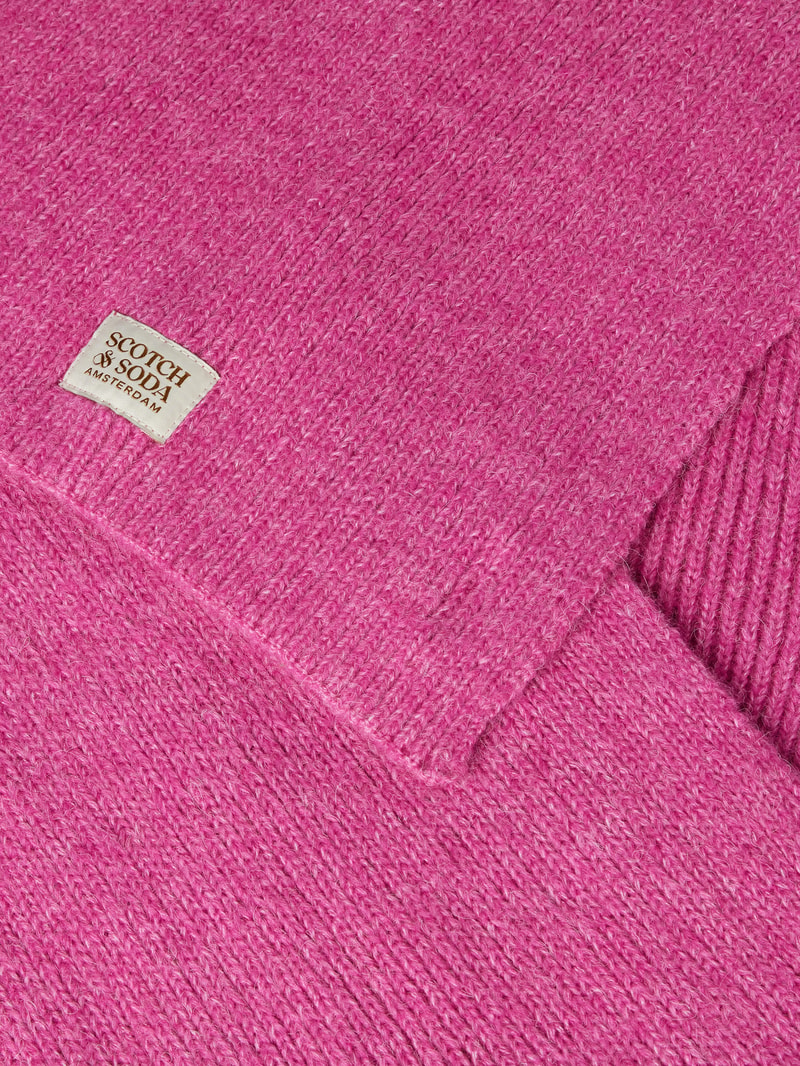 Schal mit Label-Detail in pink