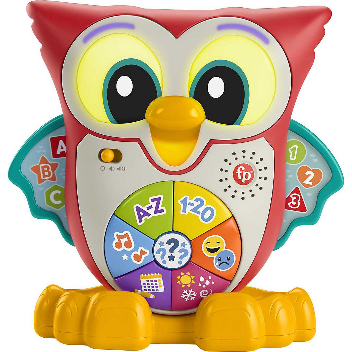 Fisher-Price BlinkiLinkis Schlaue Eule, Kleinkinderspielzeug, deutsche Ausgabe