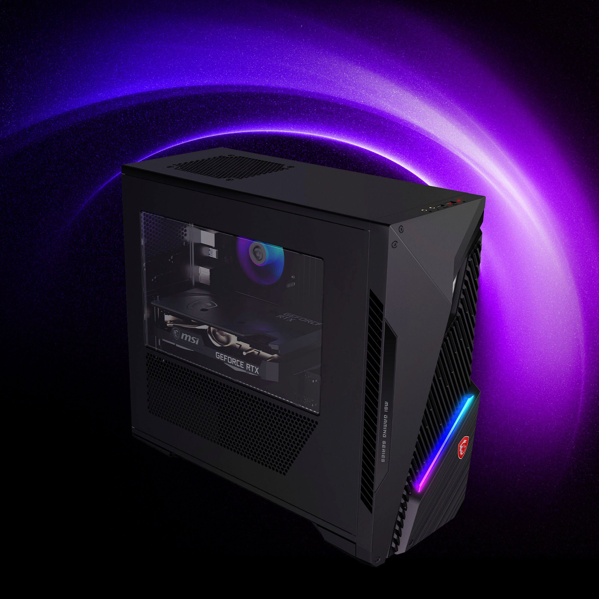MSI MAG INFINITE S3 13NUC-820DE Gaming-PC (Intel Core i7 13700F, GeForce RTX 4060 VENTUS 2X BLACK 8G OC, 16 GB RAM, 1000 GB SSD, Luftkühlung)