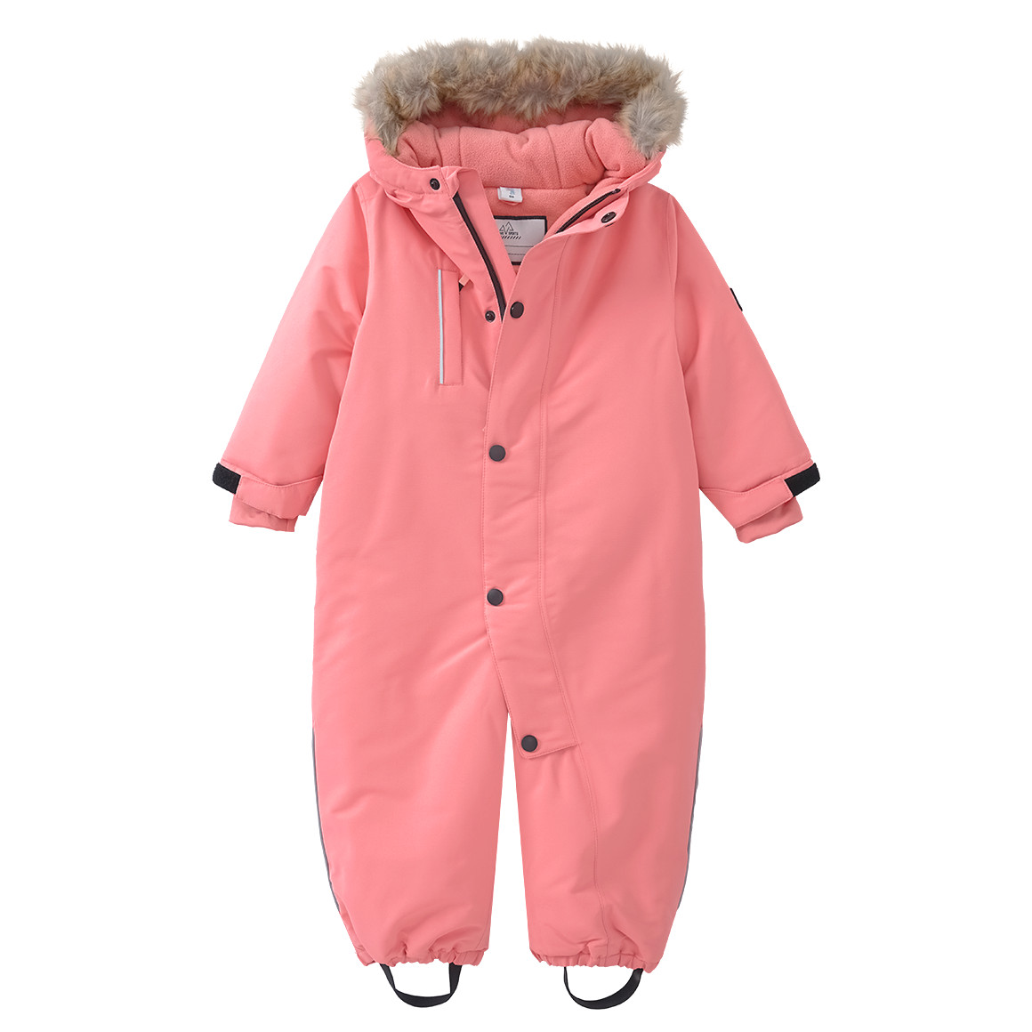 Baby Schneeoverall mit Fellimitat