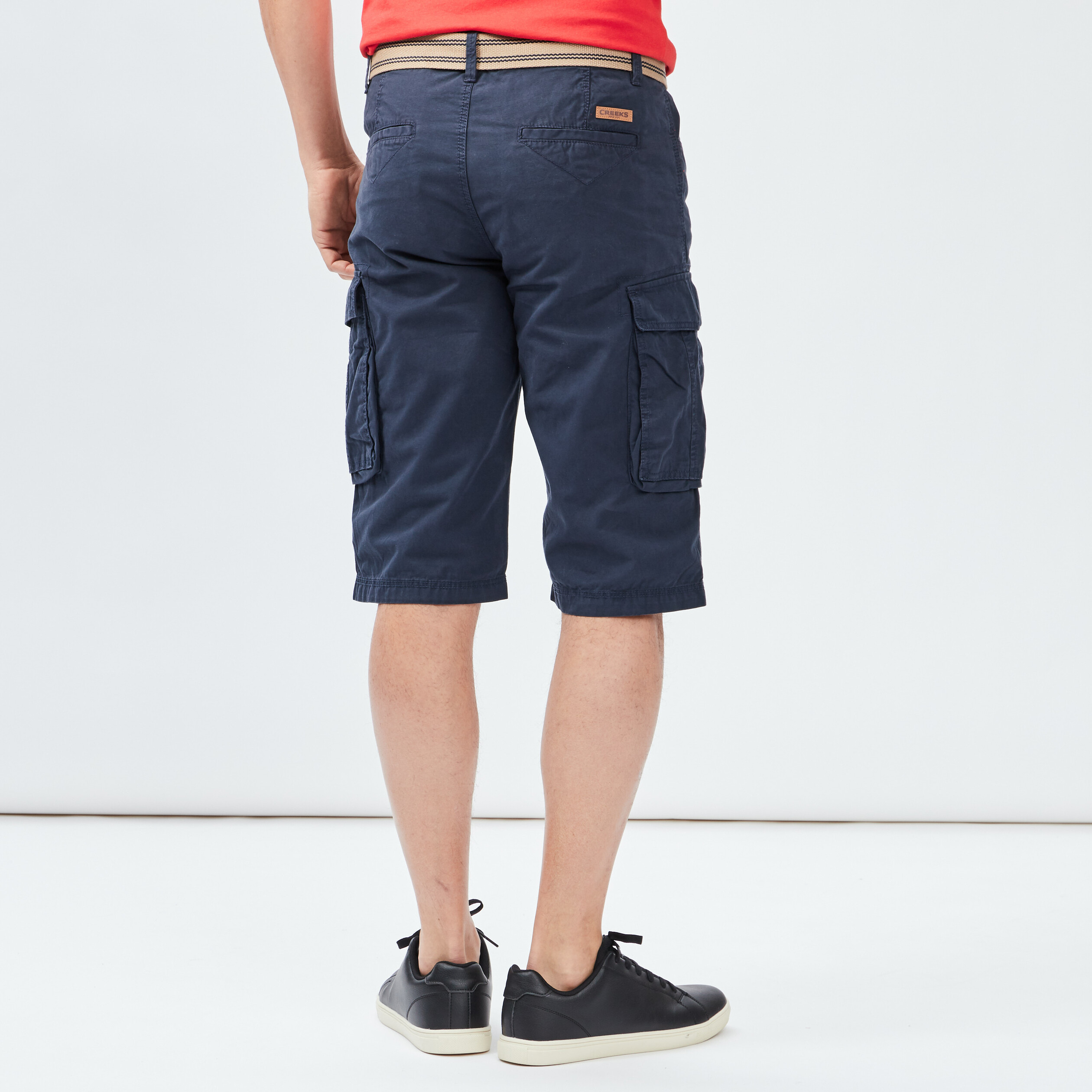 Bermuda straight Creeks bleu marine homme | La Halle