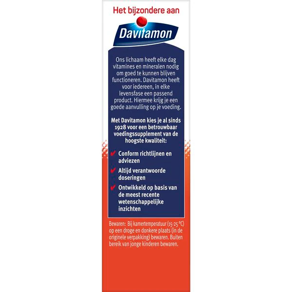 Comprimidos de Davitamon 400mg de Magnésio para Energia Mental - 30 comprimidos