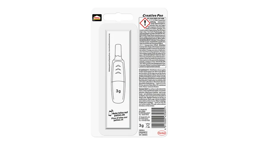 Pattex Creative Pen Sekundenkleber 3g 3 g