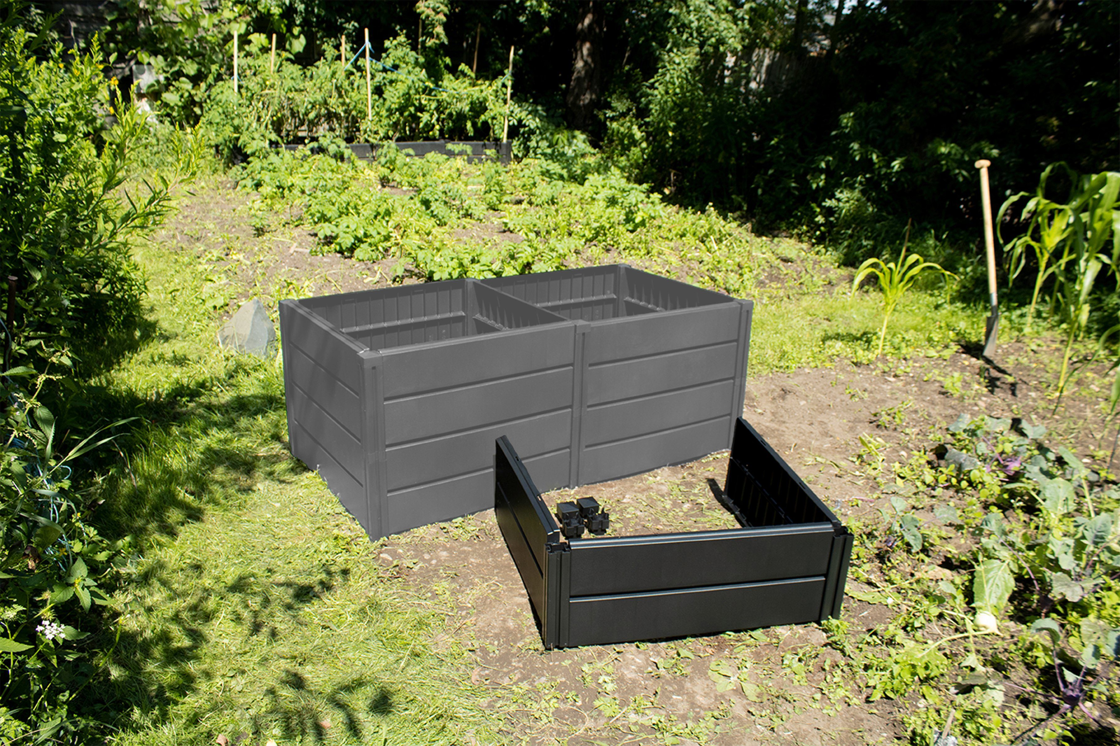 KHW Hochbeet Demeter Erweiterungsset, BxTxH: 82x82x31 cm