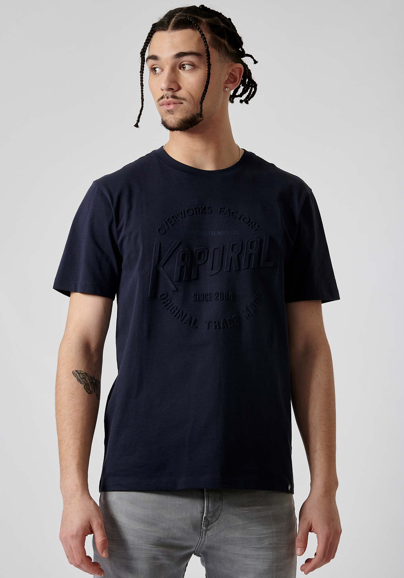 NONO   T-shirt bleu homme 100% coton