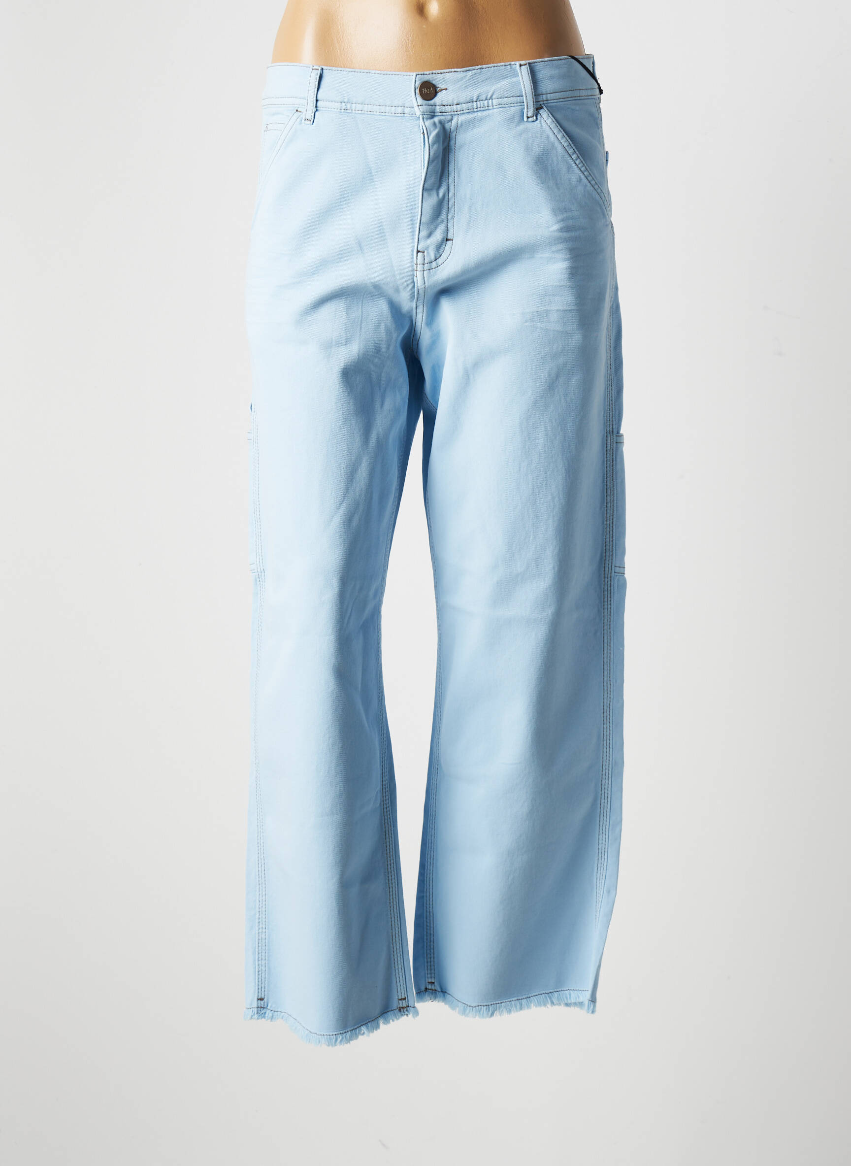 Hod Jeans Coupe Large Femme couleur bleu