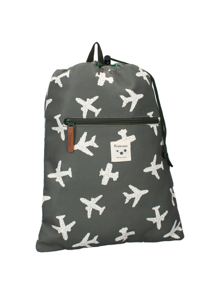 COFI 1453 Kidzroom Kinder Turnbeutel Sportbeutel ideal für Alltag und Freizeit in Grün günstig kaufen 32 cm