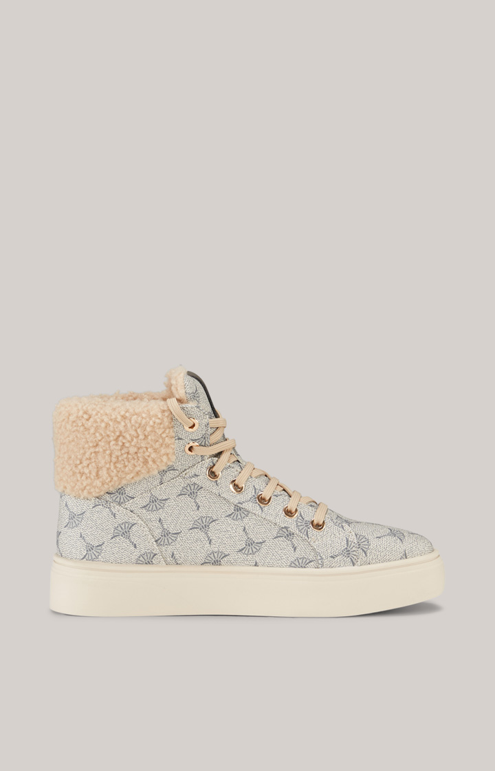 High-Top Sneaker Mazzolino Peluche New Daphne in Beige/Grau