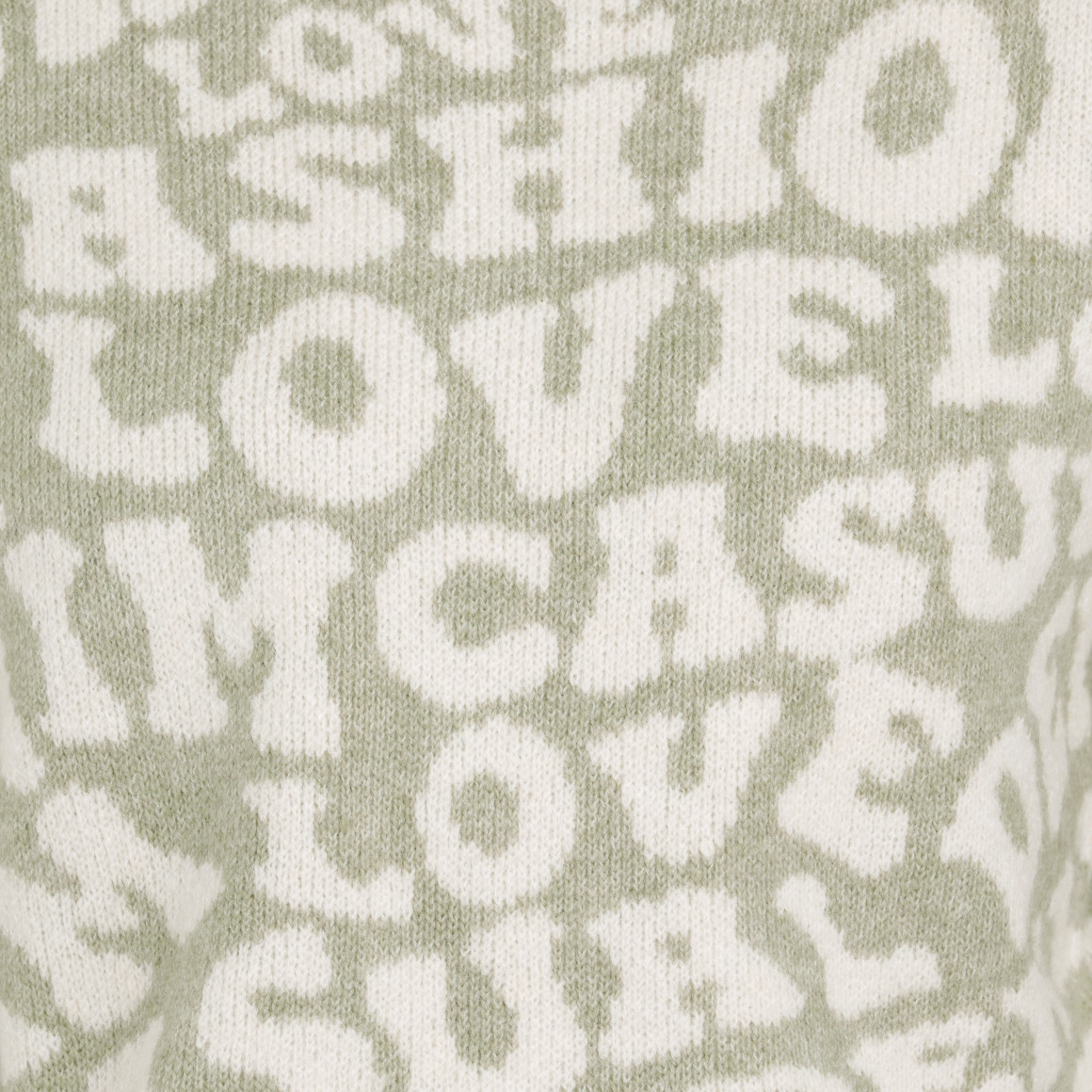 Damen Strickpullover mit Schriftzügen