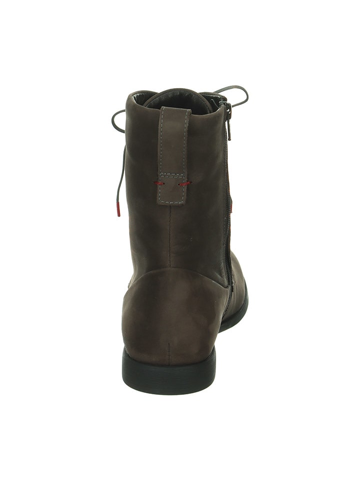 Think! Leder-Boots in Anthrazit günstig kaufen
