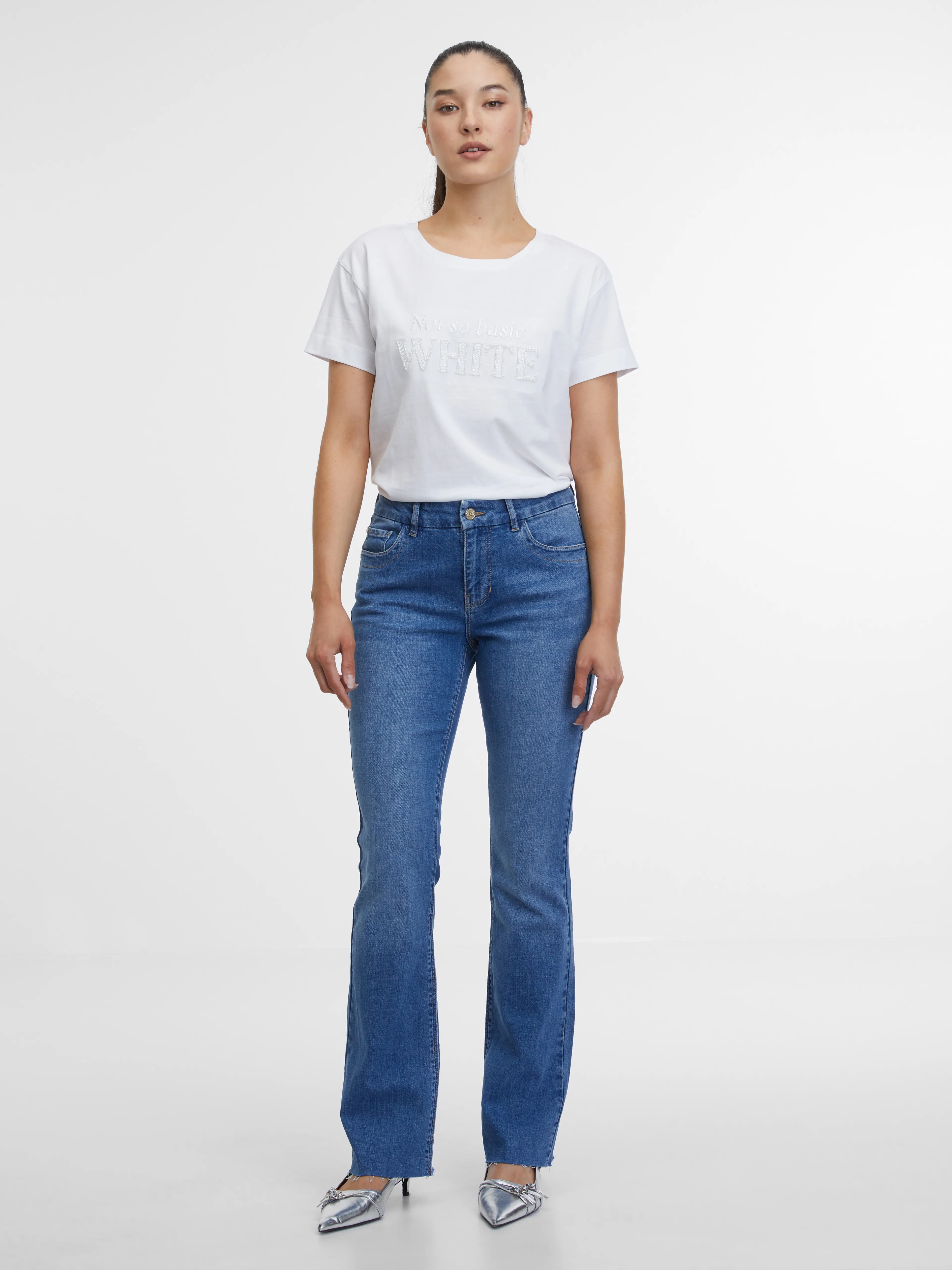 Weißes Damen-T-Shirt ORSAY