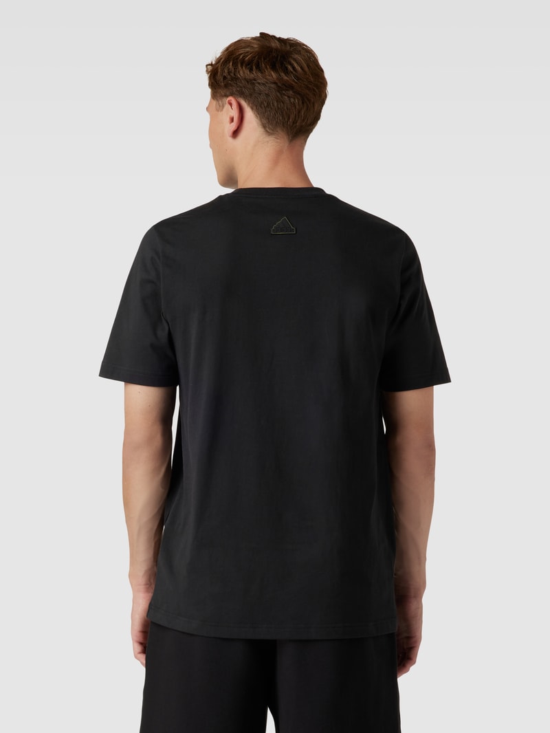 T-Shirt mit Logo-Print in schwarz