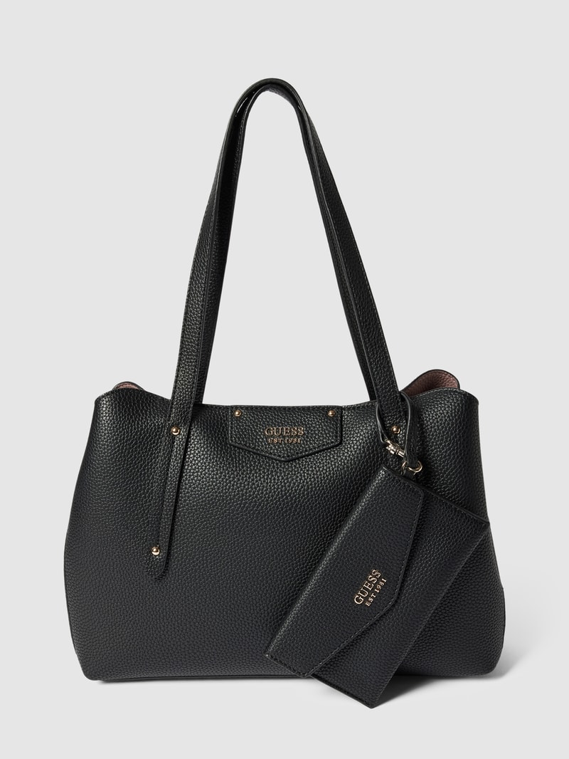Shopper inklusive abnehmbarer Kuvert-Clutch Modell 'BRENTON' in schwarz