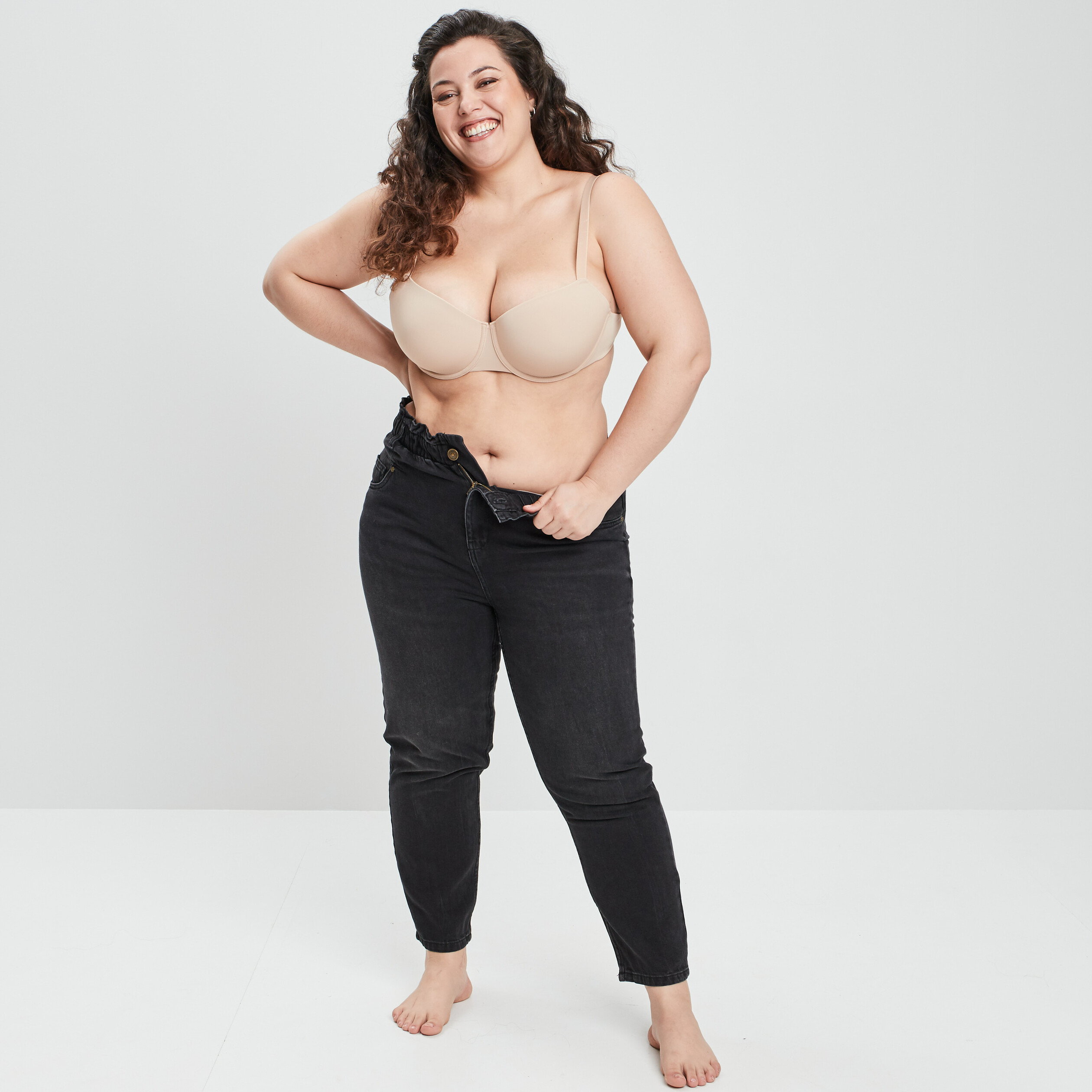 Soutien-gorge corbeille sable femme grande taille | La Halle