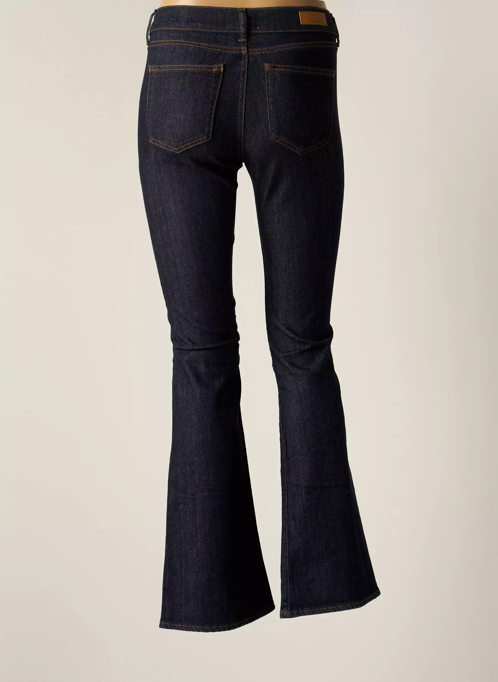 Happy Jeans Bootcut Femme couleur bleu