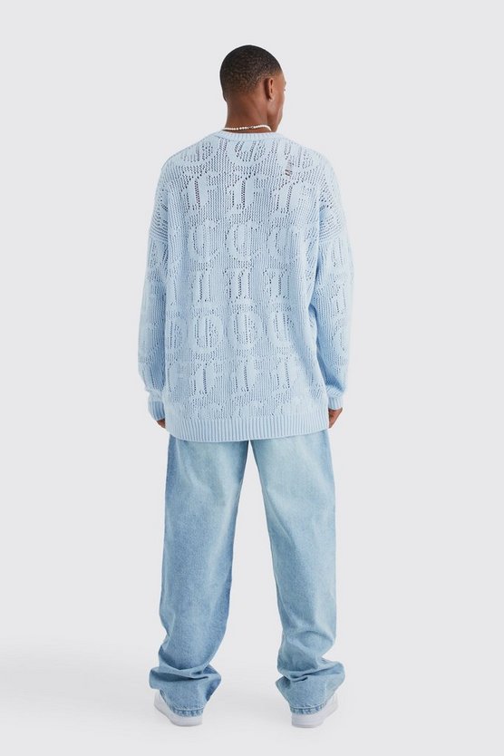 Oversize Ofcl Jaquard Strickpullover