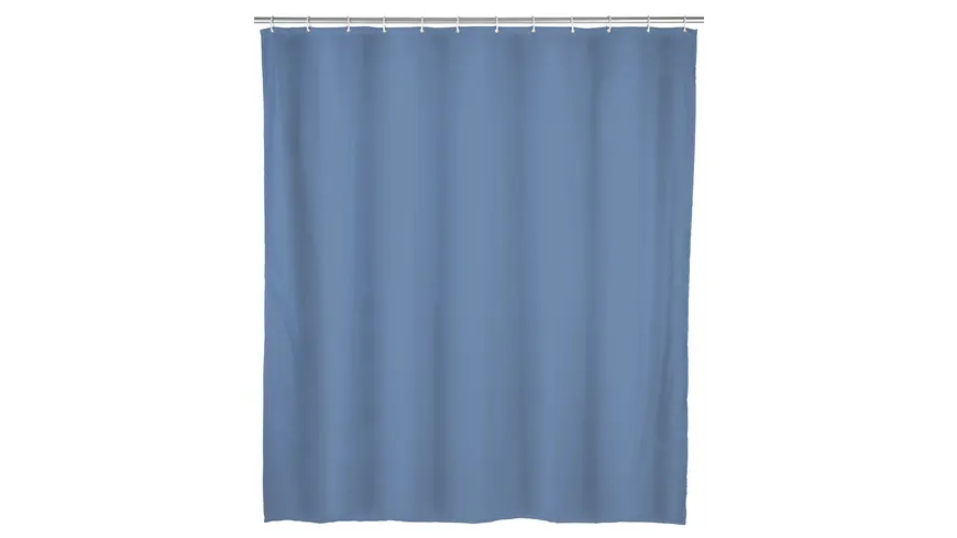 WENKO Duschvorhang Uni grau-blau graublau